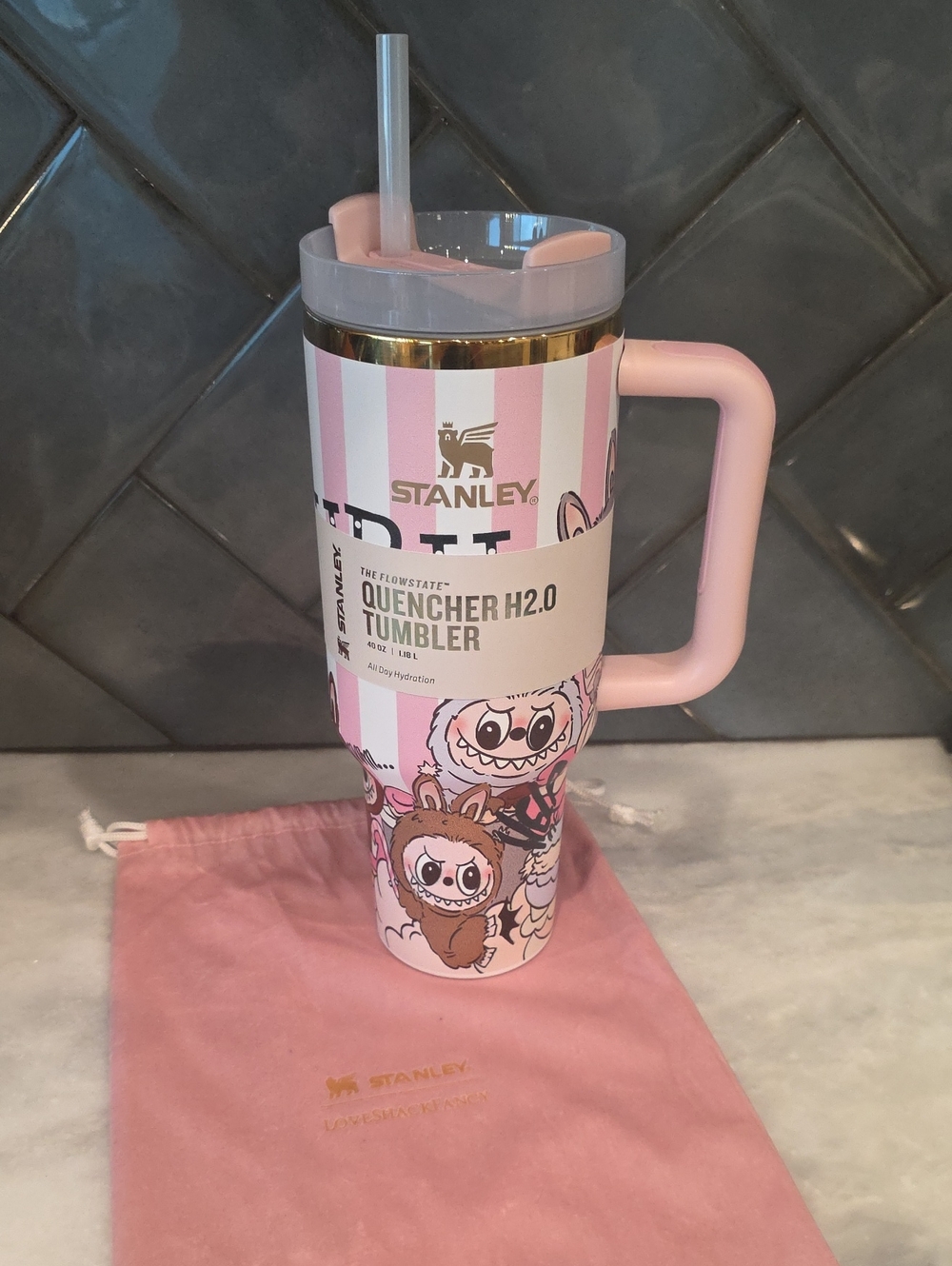LoveShackFancy X Labubu 40oz Stanley